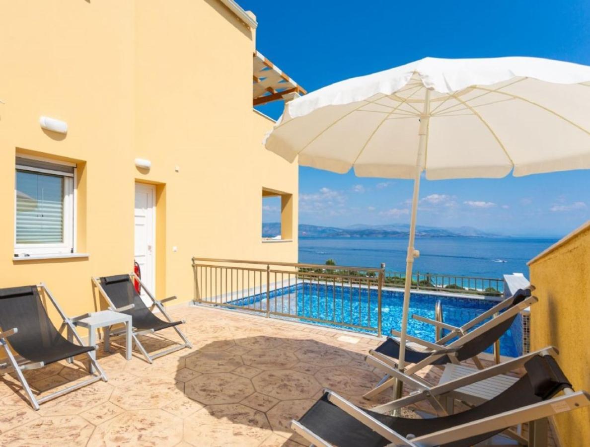 Corfu Sea View Villa - Aurora Barbati Luaran gambar